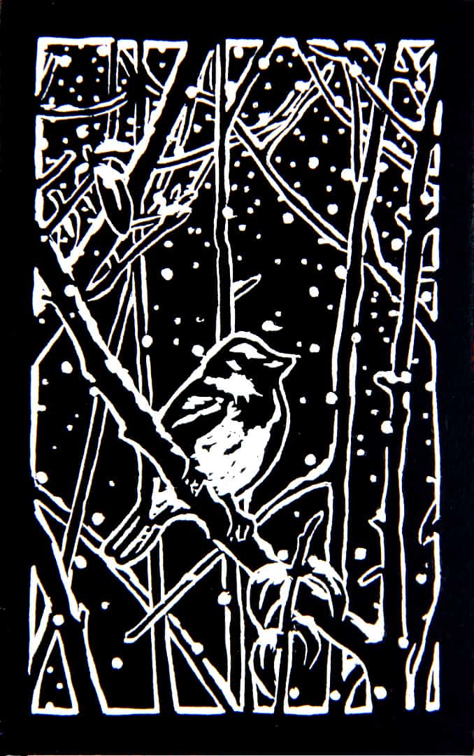 Sparrow in Snow